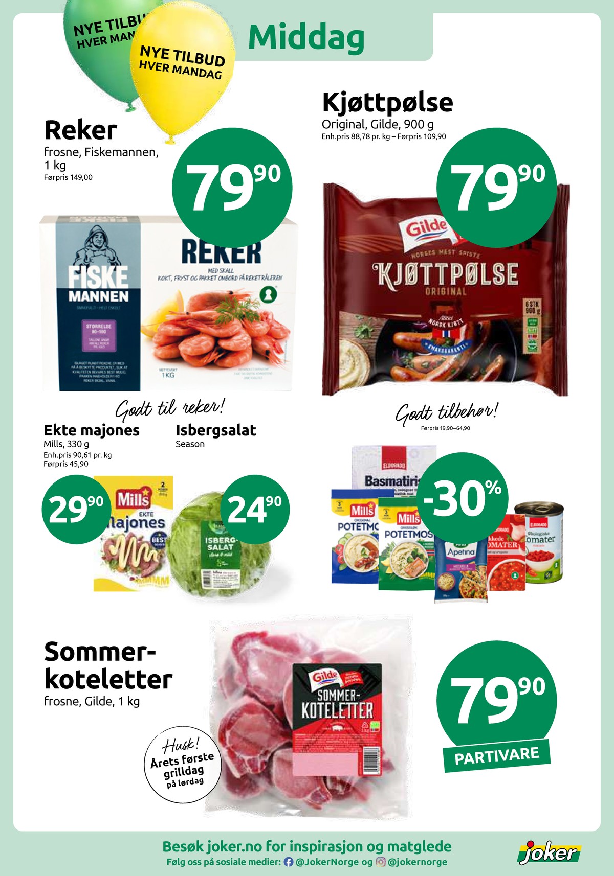 Se Joker kundeavis for uge 19 på Tilbudsuken.no. Se gode tilbud på mange varer. Les kundeavisen her! Side 7