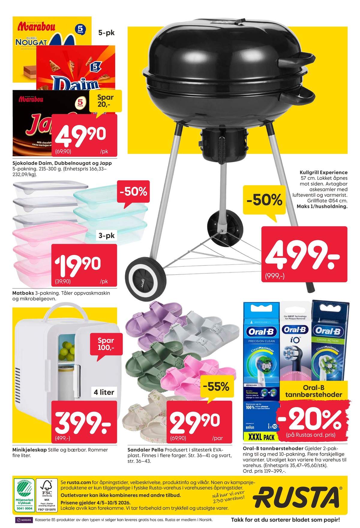 Se Rusta kundeavis for uge 19 på Tilbudsuken.no. Se gode tilbud på mange varer. Les kundeavisen her! Side 20