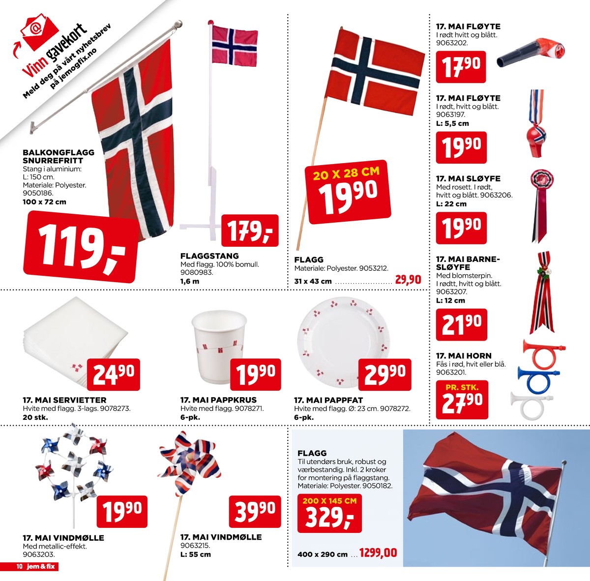 Se Jem & Fix kundeavis for uge 19 på Tilbudsuken.no. Se gode tilbud på mange varer. Les kundeavisen her! Side 10