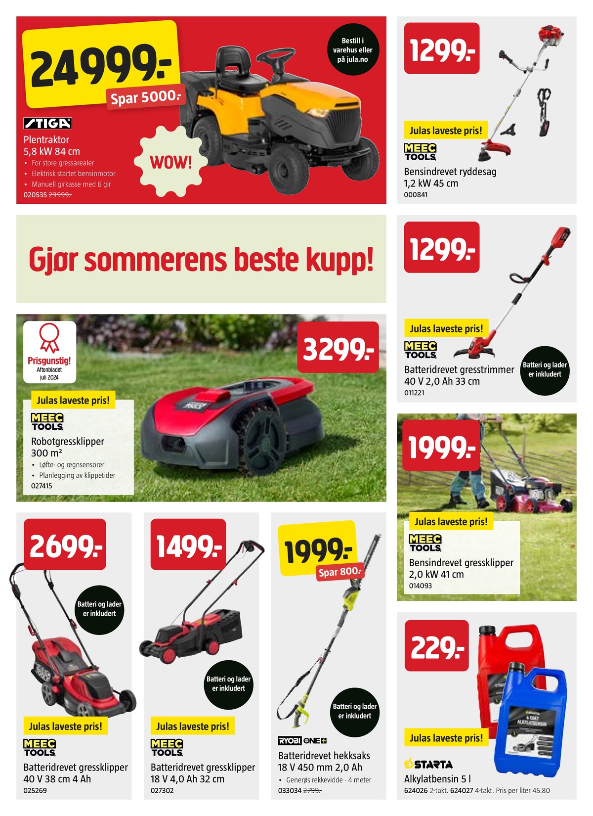 Se Jula kundeavis for uge 19 på Tilbudsuken.no. Se gode tilbud på mange varer. Les kundeavisen her! Side 2