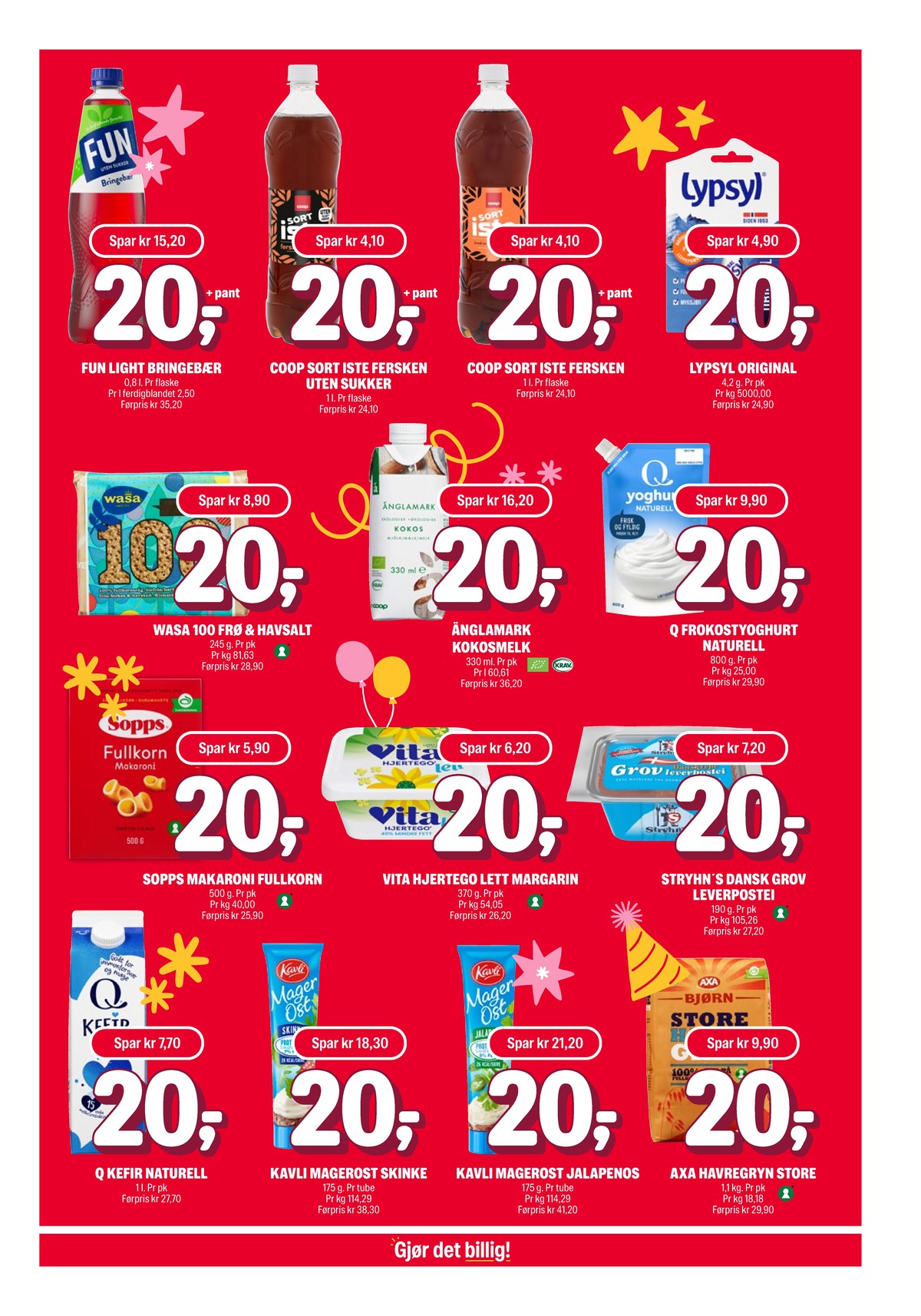 Se Coop Extra kundeavis for uke 2 på Tilbudsuken.no. Se gode tilbud på mange varer, f.eks. bringebærsaft fun light eller iste coop. Les kundeavisen her! Side 7