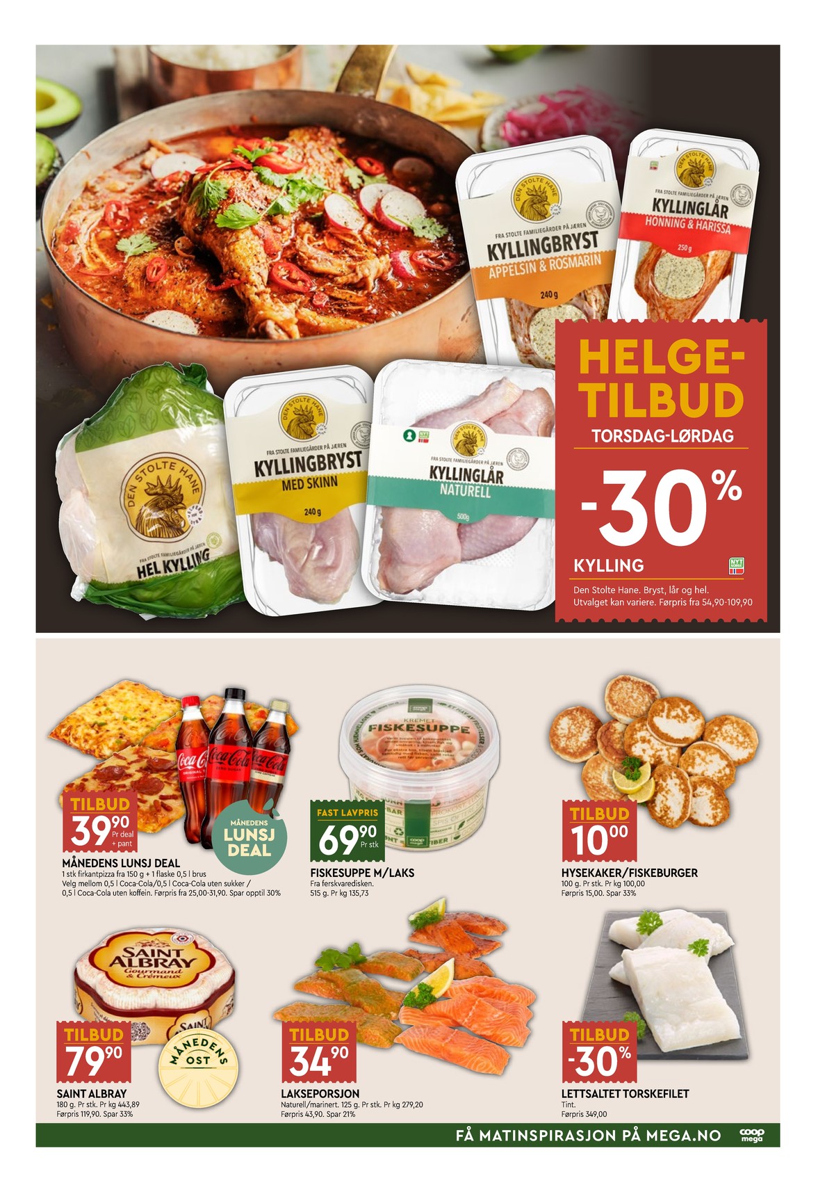 Se Coop Mega kundeavis for uke 2 på Tilbudsuken.no. Se gode tilbud på mange varer, f.eks. kyllinglår den stolte hane eller delikatesse coop. Les kundeavisen her! Side 5