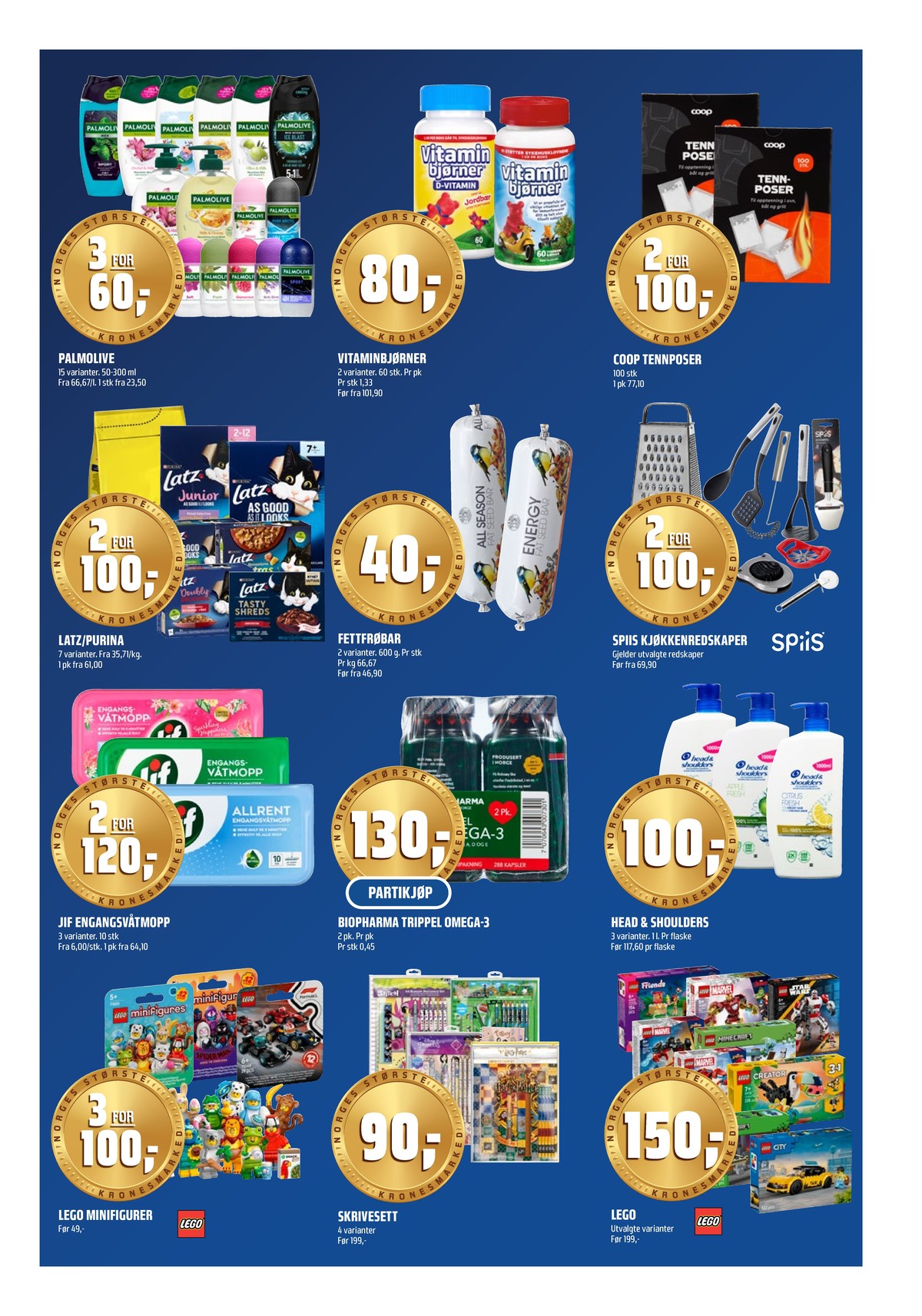 Se Coop Obs kundeavis for uke 2 på Tilbudsuken.no. Se gode tilbud på mange varer, f.eks. flytende håndsåpe palmolive eller roll-on palmolive. Les kundeavisen her! Side 13