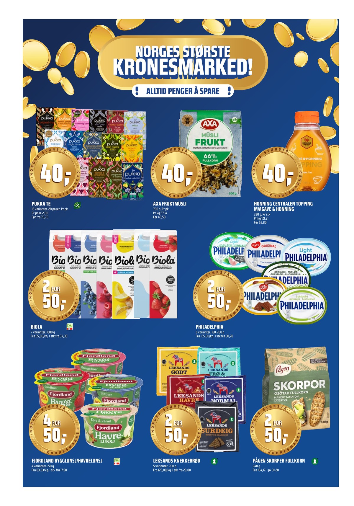 Se Coop Obs kundeavis for uke 2 på Tilbudsuken.no. Se gode tilbud på mange varer, f.eks. te pukka eller fruktmüsli axa. Les kundeavisen her! Side 8