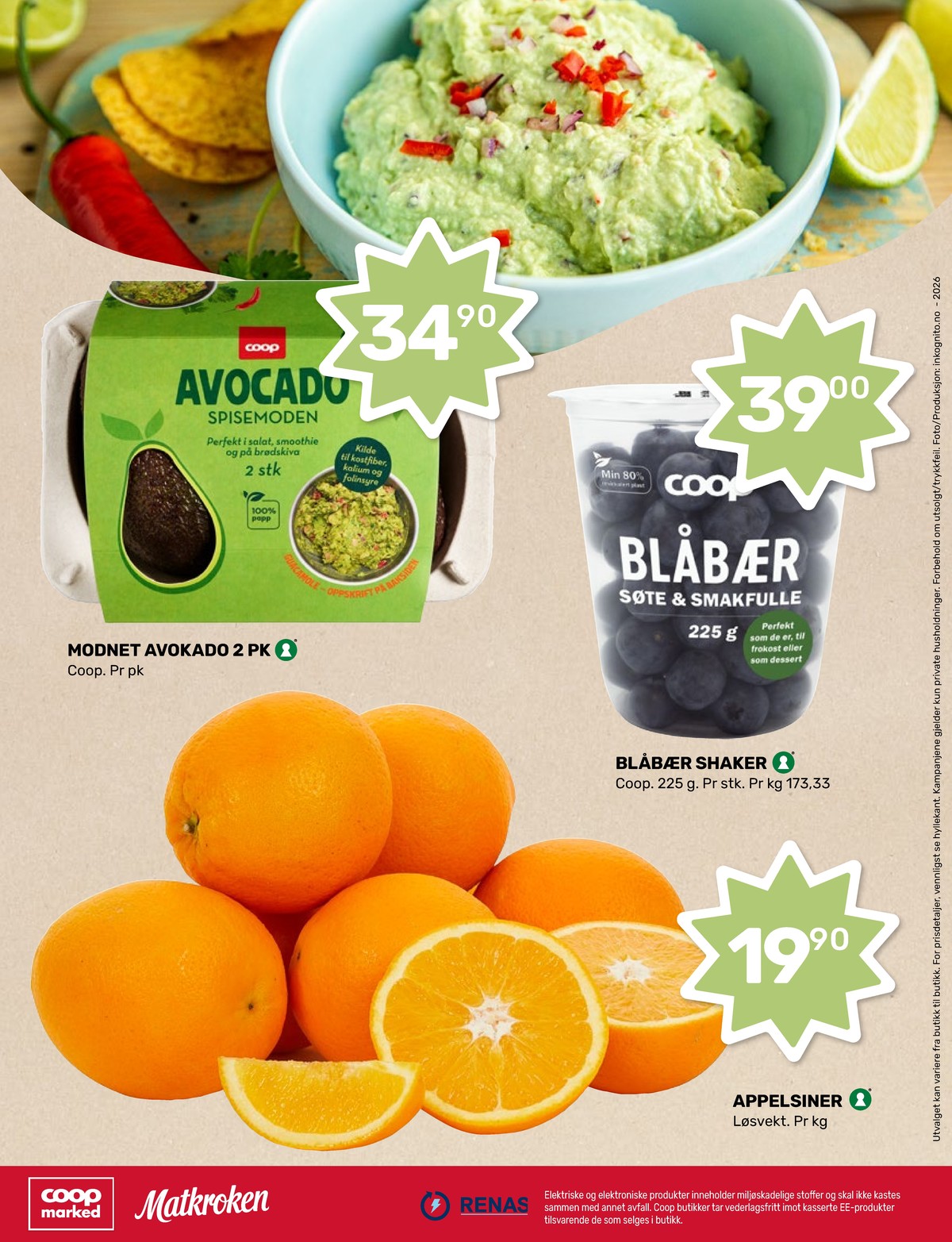 Se Matkroken kundeavis for uke 2 på Tilbudsuken.no. Se gode tilbud på mange varer, f.eks. avokado coop eller blåbær coop. Les kundeavisen her! Side 8