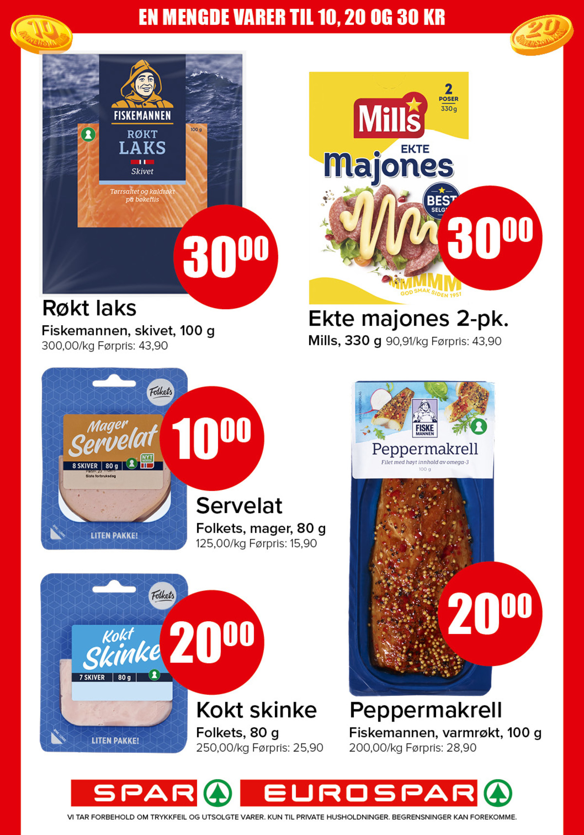 Se Spar - Eurospar kundeavis for uke 2 på Tilbudsuken.no. Se gode tilbud på mange varer, f.eks. laks fiskemannen eller ekte majones mills. Les kundeavisen her! Side 9