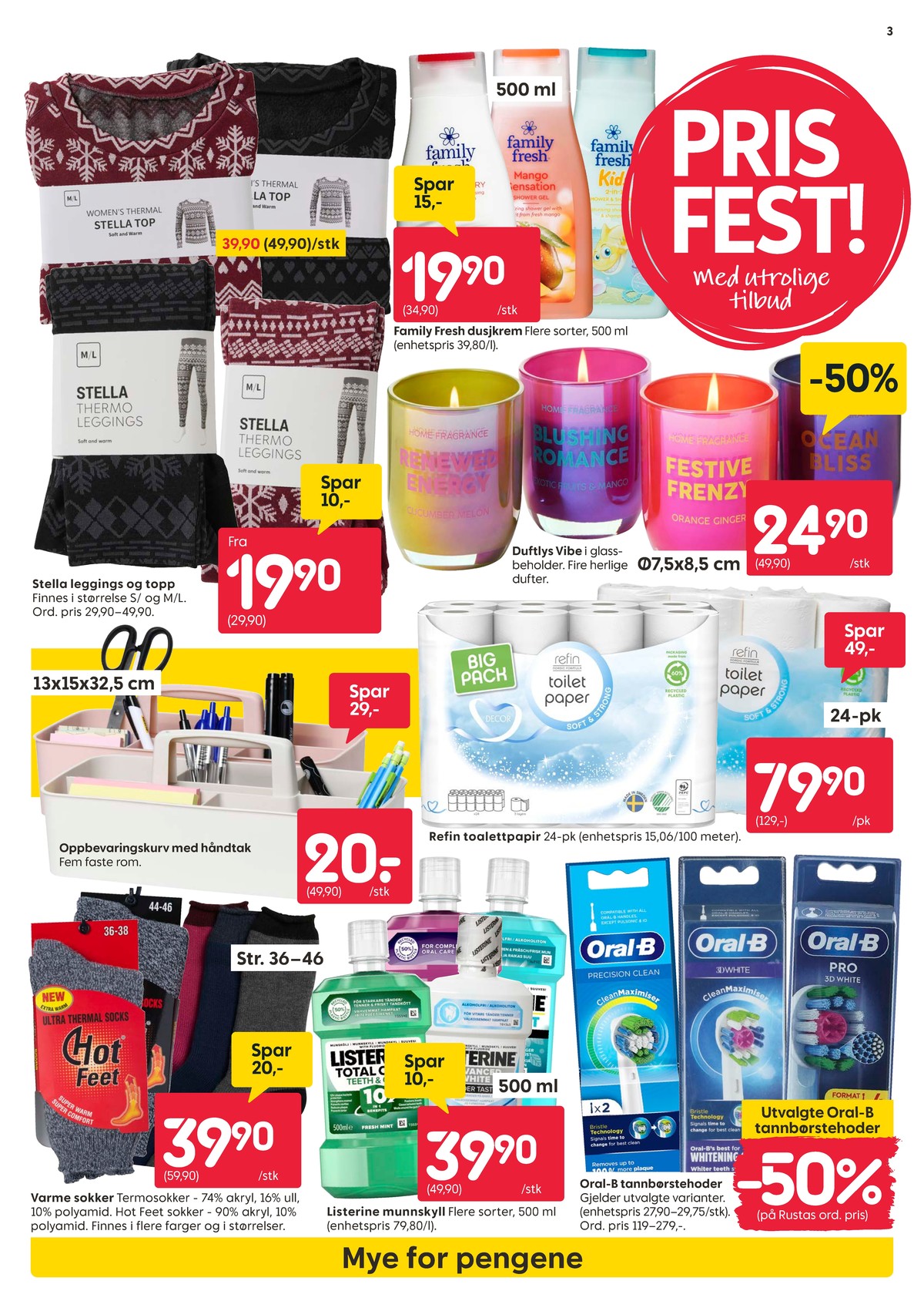 Se Rusta kundeavis for uke 2 på Tilbudsuken.no. Se gode tilbud på mange varer, f.eks. leggings ukjent eller bluse ukjent. Les kundeavisen her! Side 3