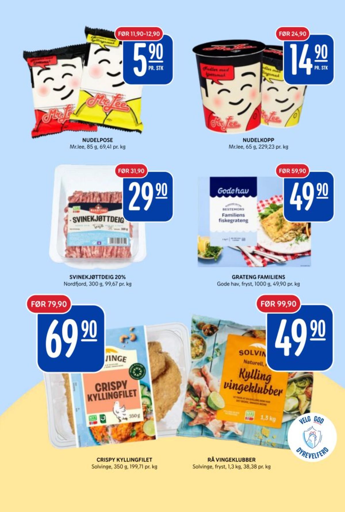 Se Rema 1000 kundeavis for uke 2 på Tilbudsuken.no. Se gode tilbud på mange varer, f.eks. nudler med kjøtt mr lee eller nudler med kylling mr lee. Les kundeavisen her! Side 19