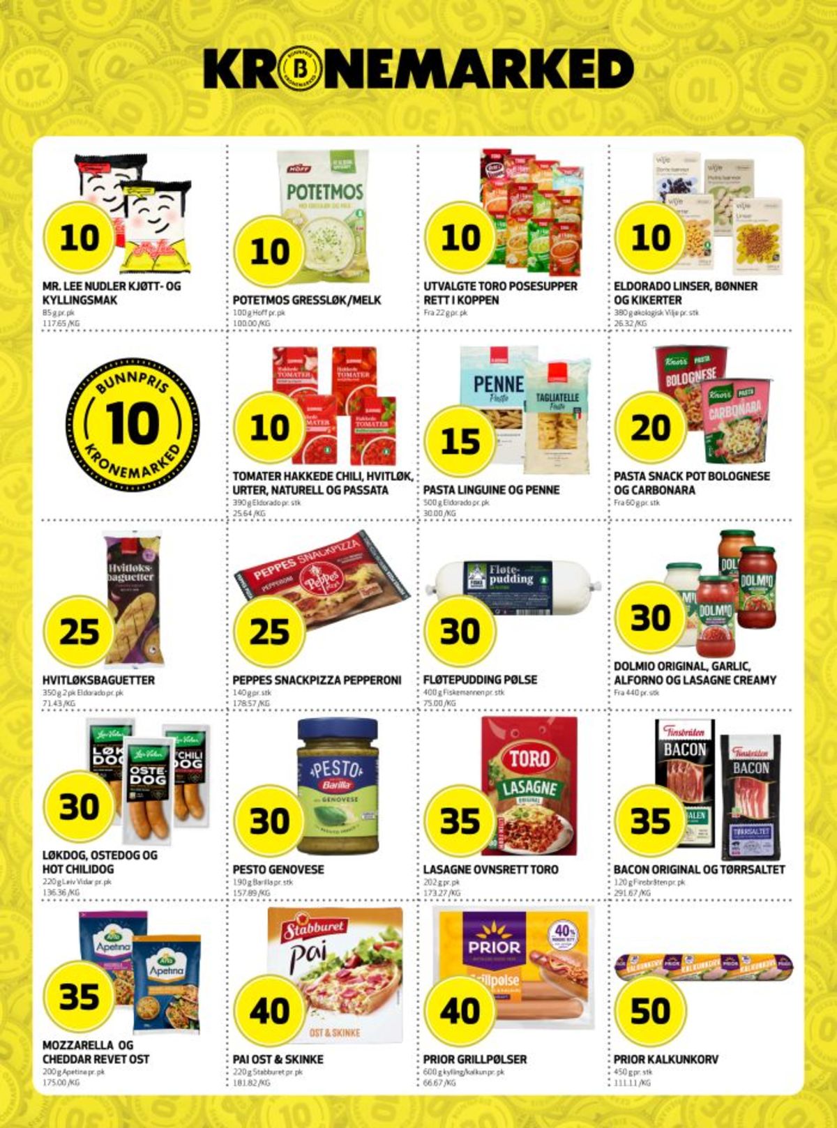 Se Bunnpris kundeavis for uke 2 på Tilbudsuken.no. Se gode tilbud på mange varer, f.eks. nudler med kjøtt mr lee eller nudler med kylling mr lee. Les kundeavisen her! Side 11