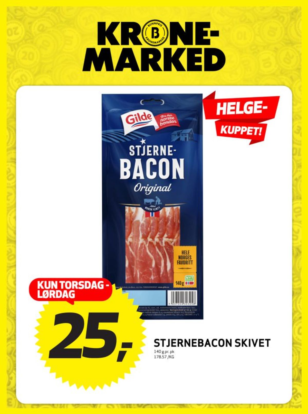 Se Bunnpris kundeavis for uke 2 på Tilbudsuken.no. Se gode tilbud på mange varer, f.eks. baconskiver gilde eller andre varer. Les kundeavisen her! Side 20