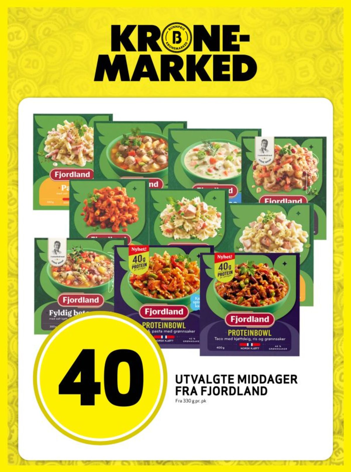 Se Bunnpris kundeavis for uke 2 på Tilbudsuken.no. Se gode tilbud på mange varer, f.eks. pasta med ost- & skinkesaus fjordland eller betasuppe fjordland. Les kundeavisen her! Side 8