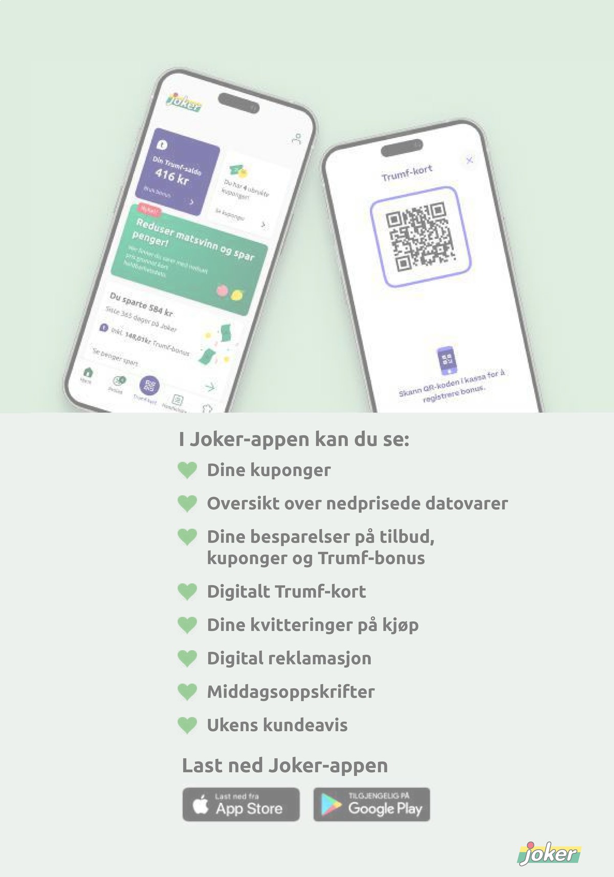 Se Joker kundeavis for uge 2 på Tilbudsuken.no. Se gode tilbud på mange varer. Les kundeavisen her! Side 22