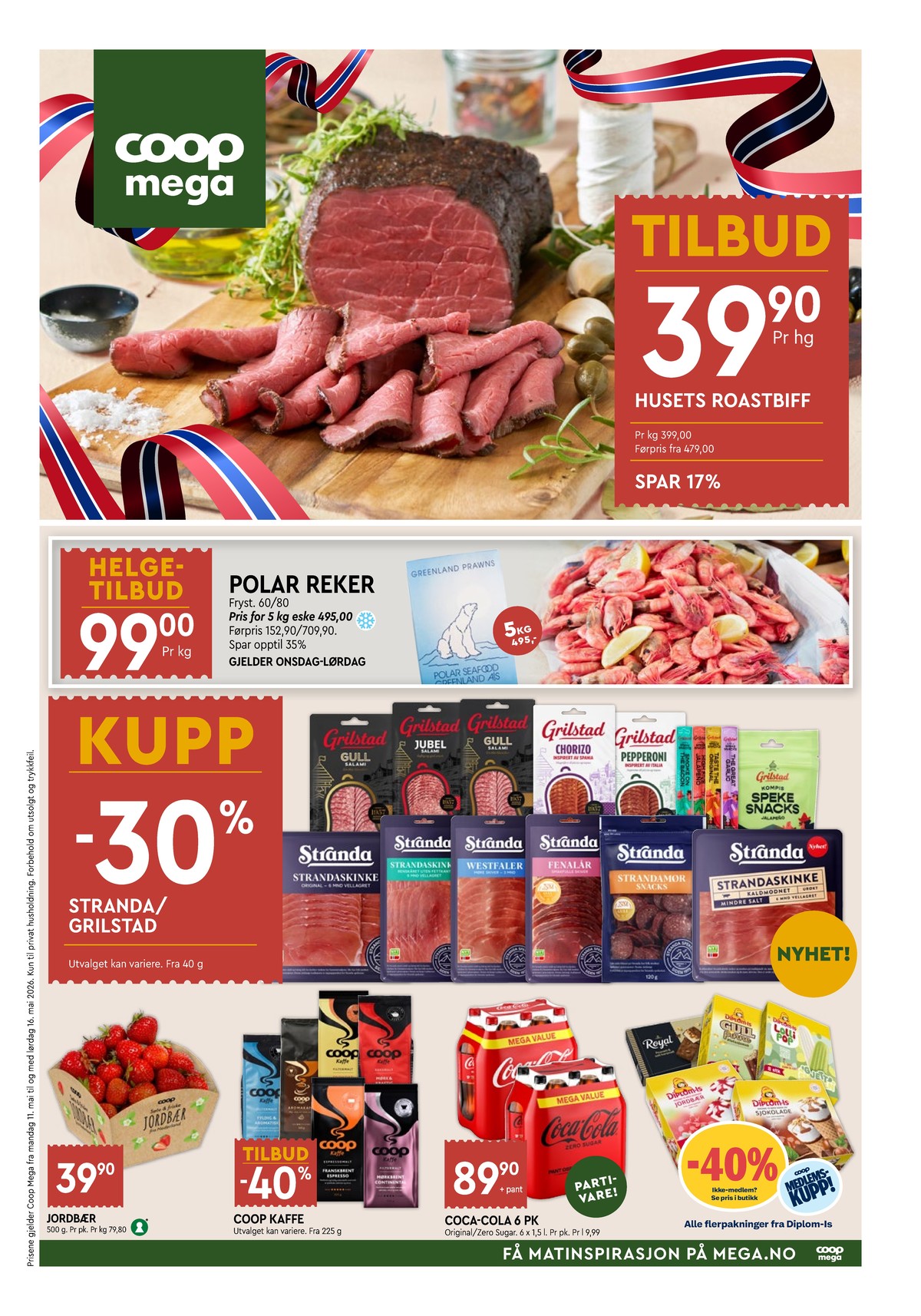 Se Coop Mega kundeavis for uge 20 på Tilbudsuken.no. Se gode tilbud på mange varer. Les kundeavisen her! Side 1