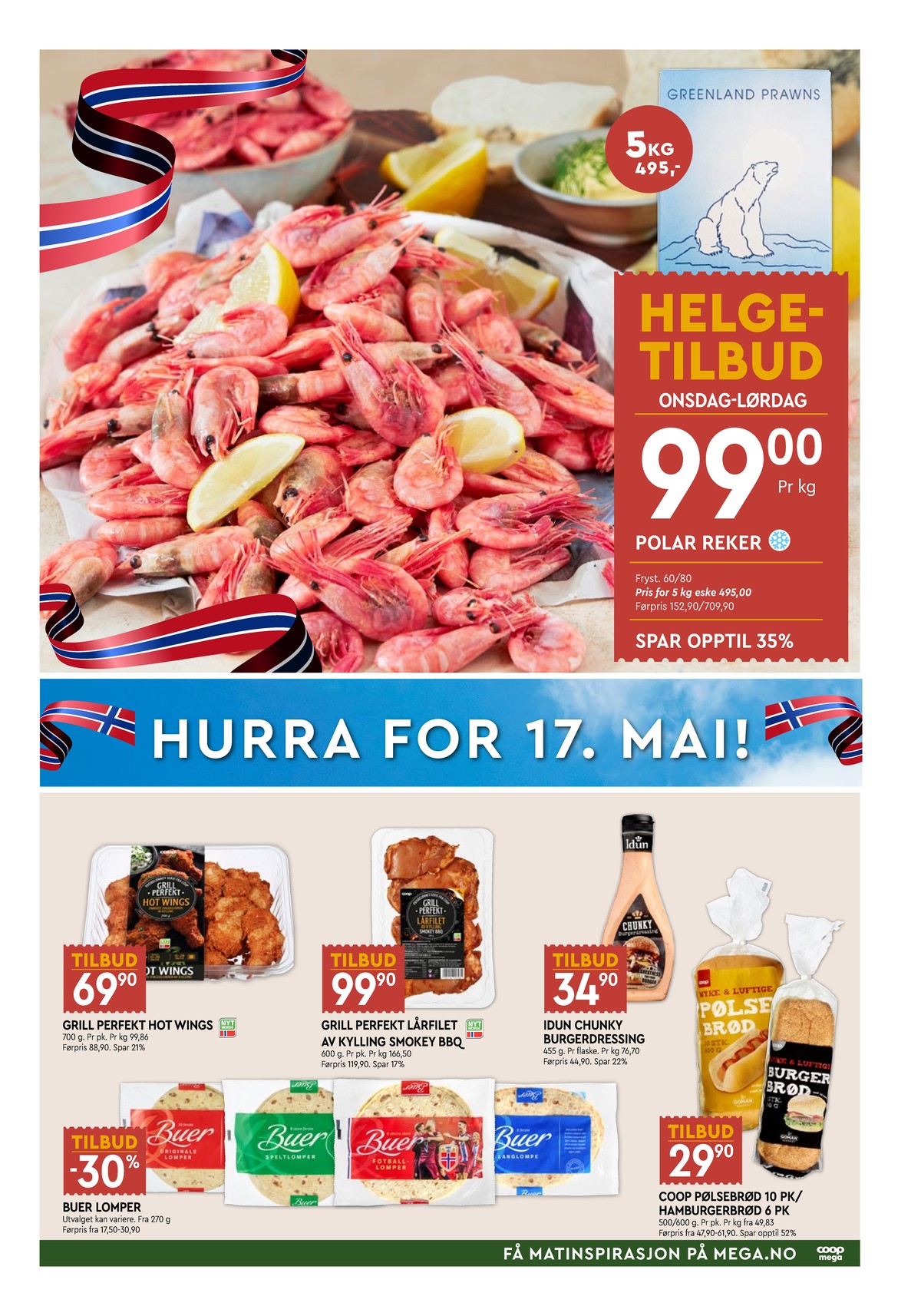 Se Coop Mega kundeavis for uge 20 på Tilbudsuken.no. Se gode tilbud på mange varer. Les kundeavisen her! Side 5