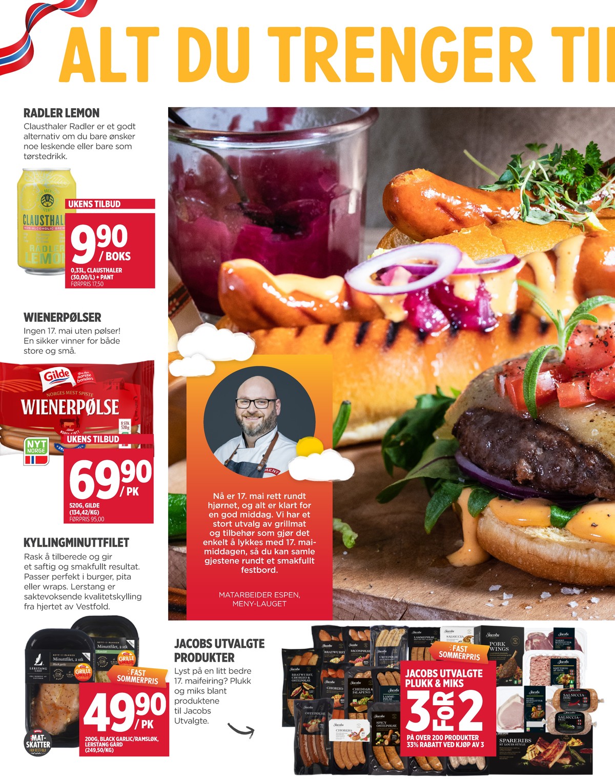 Se Meny kundeavis for uge 20 på Tilbudsuken.no. Se gode tilbud på mange varer. Les kundeavisen her! Side 4