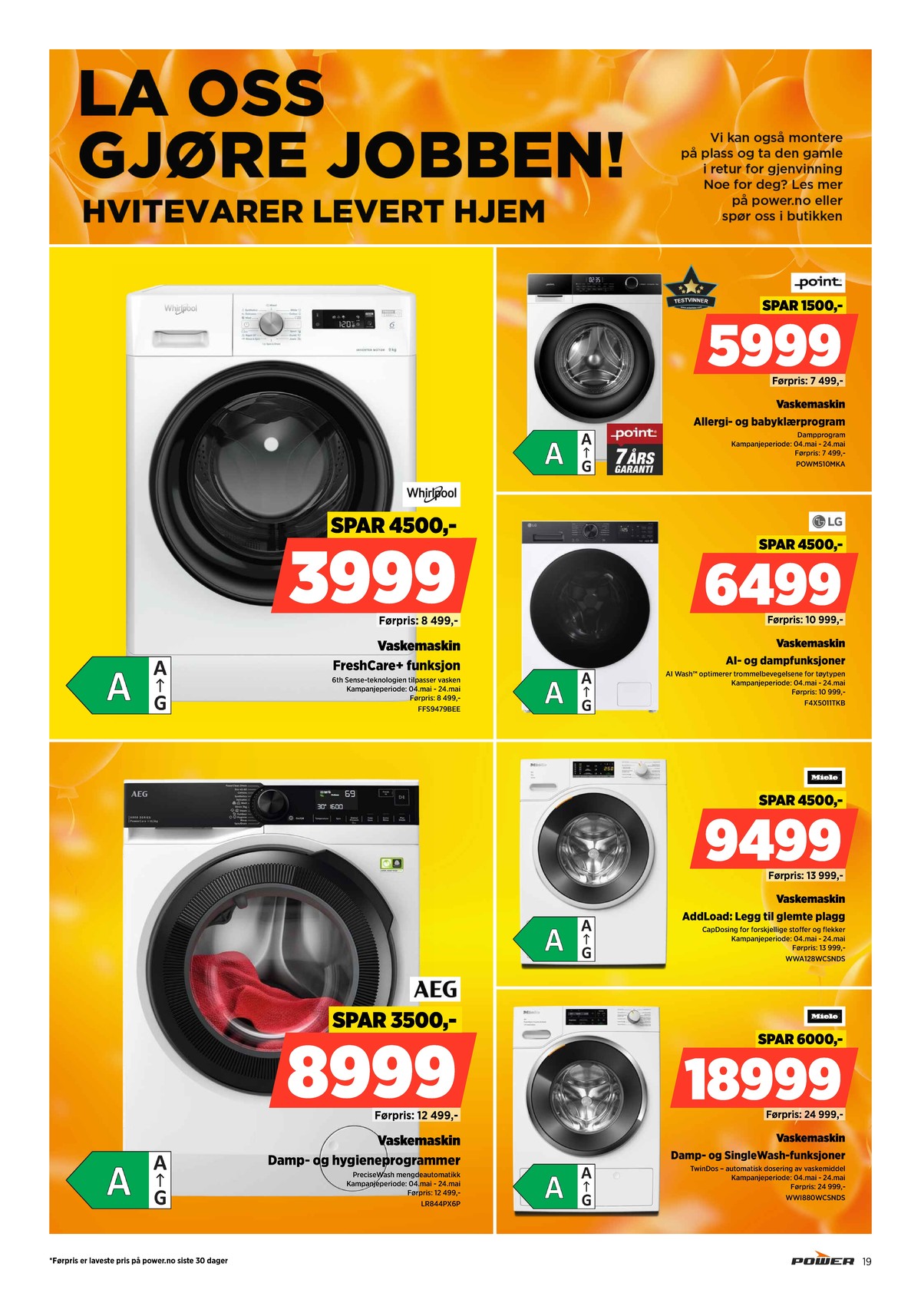 Se Power kundeavis for uge 20 på Tilbudsuken.no. Se gode tilbud på mange varer. Les kundeavisen her! Side 19