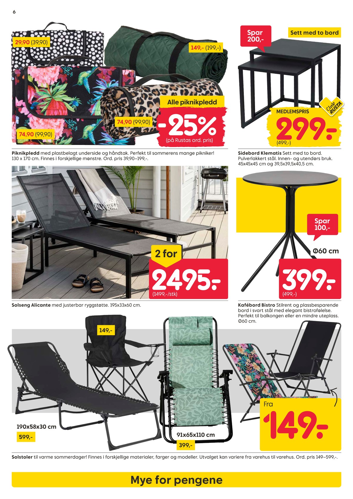Se Rusta kundeavis for uge 20 på Tilbudsuken.no. Se gode tilbud på mange varer. Les kundeavisen her! Side 6