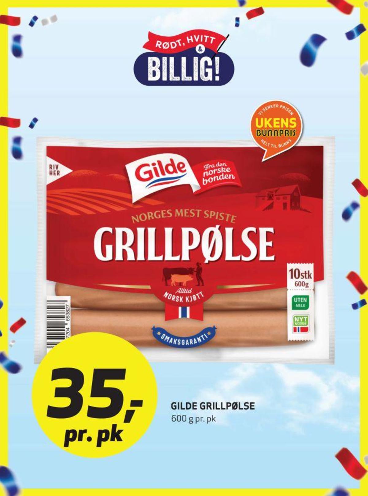 Se Bunnpris kundeavis for uke 20 på Tilbudsuken.no. Se gode tilbud på mange varer, f.eks. grillpølser gilde eller andre varer. Les kundeavisen her! Side 3