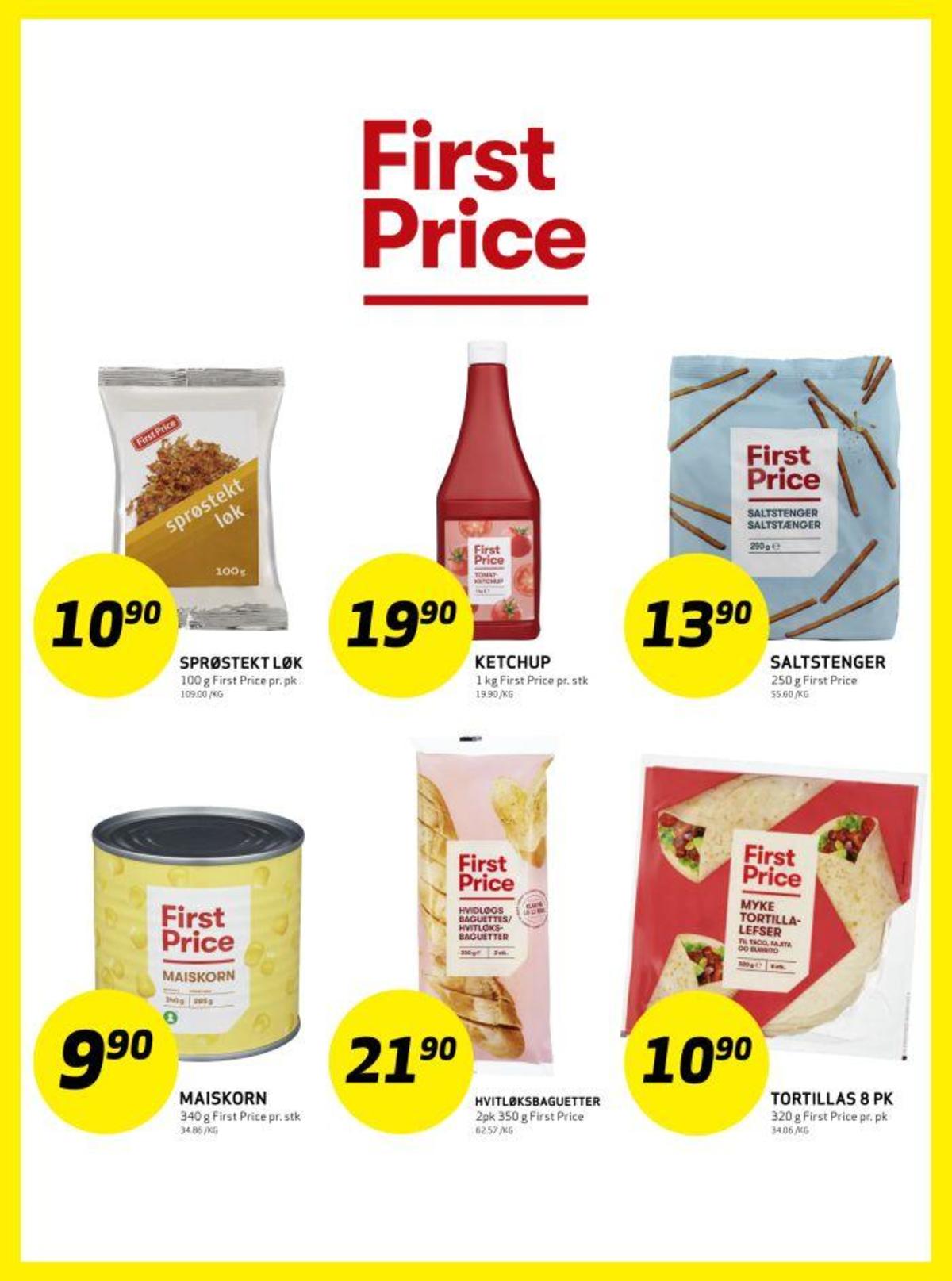 Se Bunnpris kundeavis for uke 20 på Tilbudsuken.no. Se gode tilbud på mange varer, f.eks. sprøstekt løk first price eller ketchup first price. Les kundeavisen her! Side 30