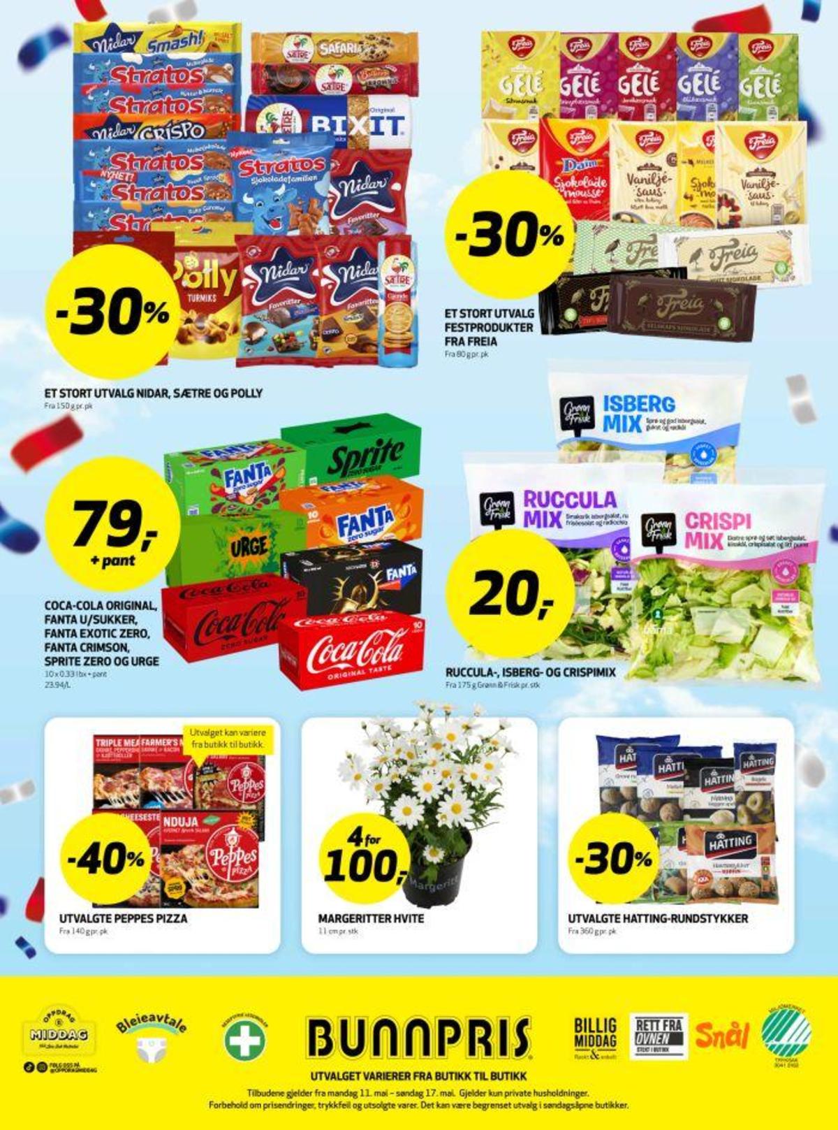 Se Bunnpris kundeavis for uke 20 på Tilbudsuken.no. Se gode tilbud på mange varer, f.eks. sjokoladeplate stratos eller kjeks safari. Les kundeavisen her! Side 34