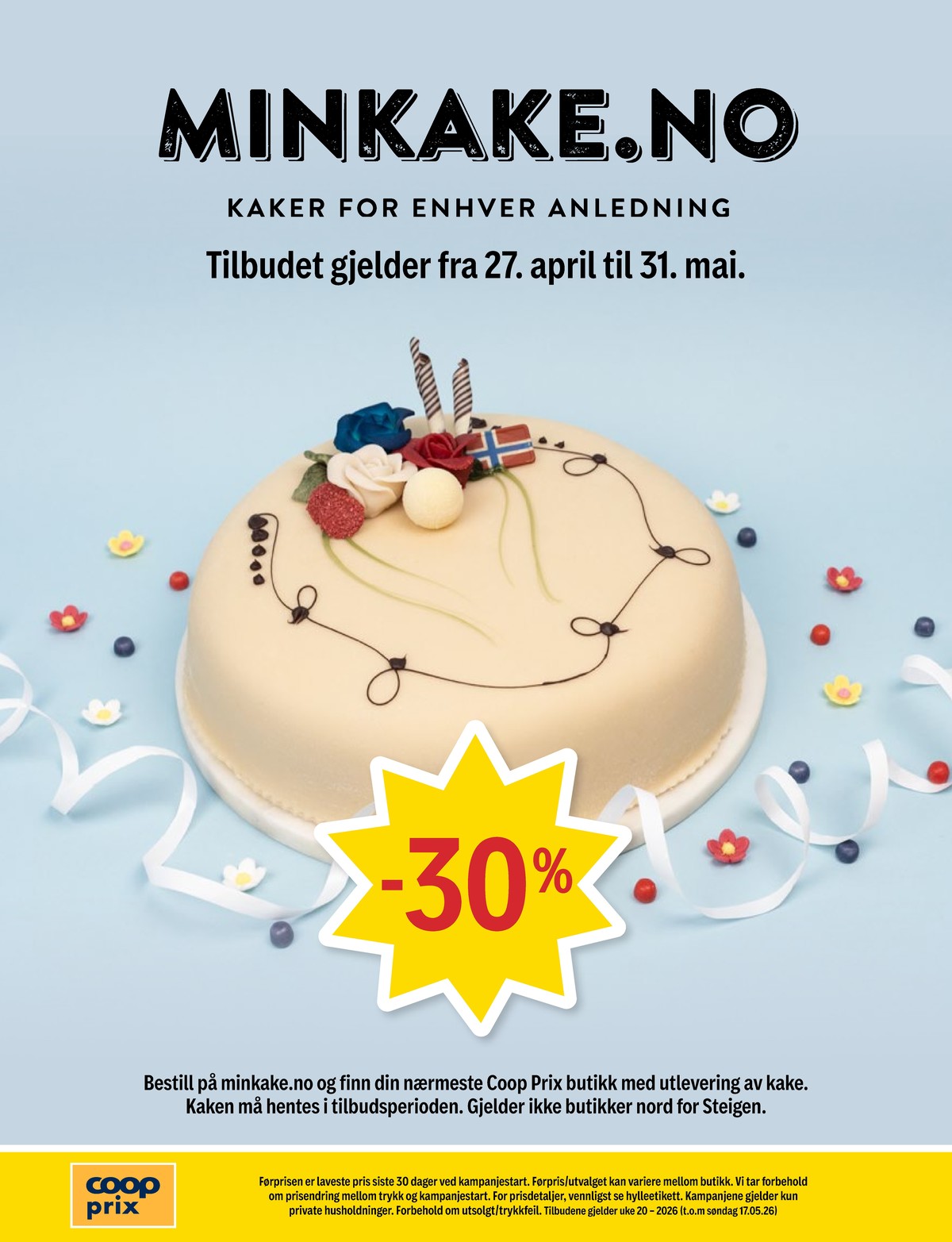 Se Coop Prix kundeavis for uke 20 på Tilbudsuken.no. Se gode tilbud på mange varer, f.eks. kake minkake.no eller andre varer. Les kundeavisen her! Side 20
