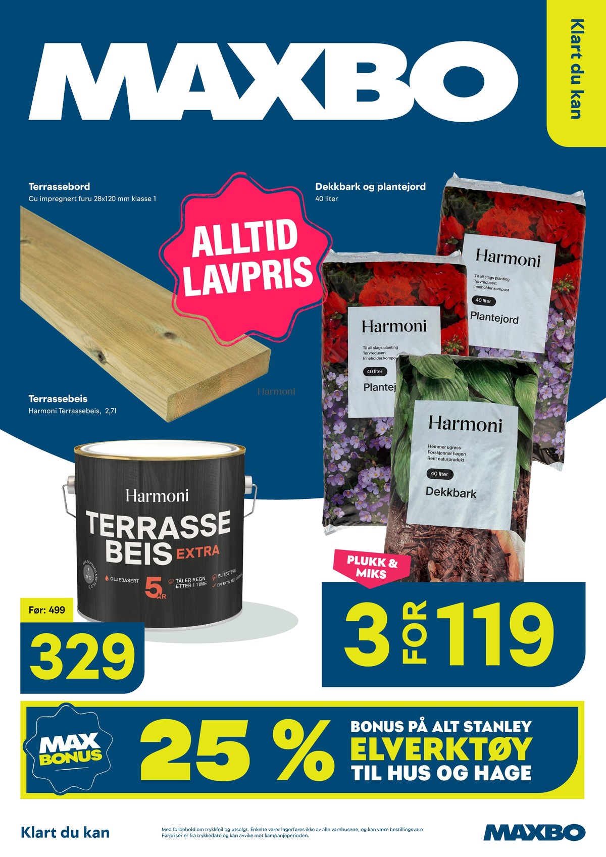Se Maxbo kundeavis for uge 20 på Tilbudsuken.no. Se gode tilbud på mange varer. Les kundeavisen her! Side 1