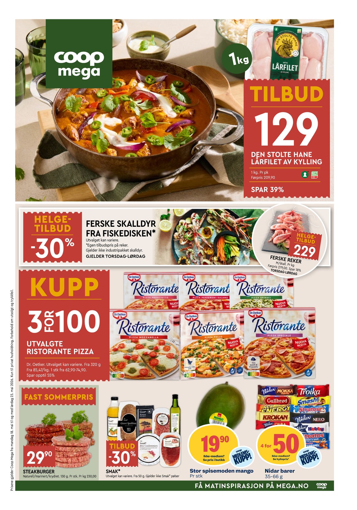 Se Coop Mega kundeavis for uge 21 på Tilbudsuken.no. Se gode tilbud på mange varer. Les kundeavisen her! Side 1