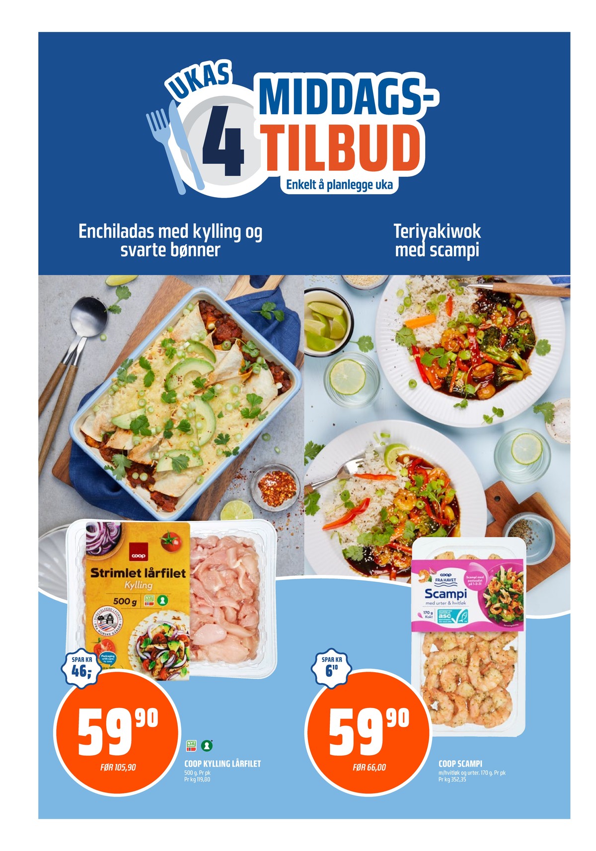 Se Coop Obs kundeavis for uke 21 på Tilbudsuken.no. Se gode tilbud på mange varer, f.eks. strimlet lårfilet coop eller scampi coop. Les kundeavisen her! Side 12
