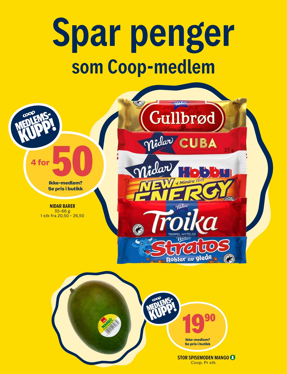Se Coop Prix kundeavis for uke 21 på Tilbudsuken.no. Se gode tilbud på mange varer, f.eks. mango ukjent eller sjokoladebar troika. Les kundeavisen her! Side 2