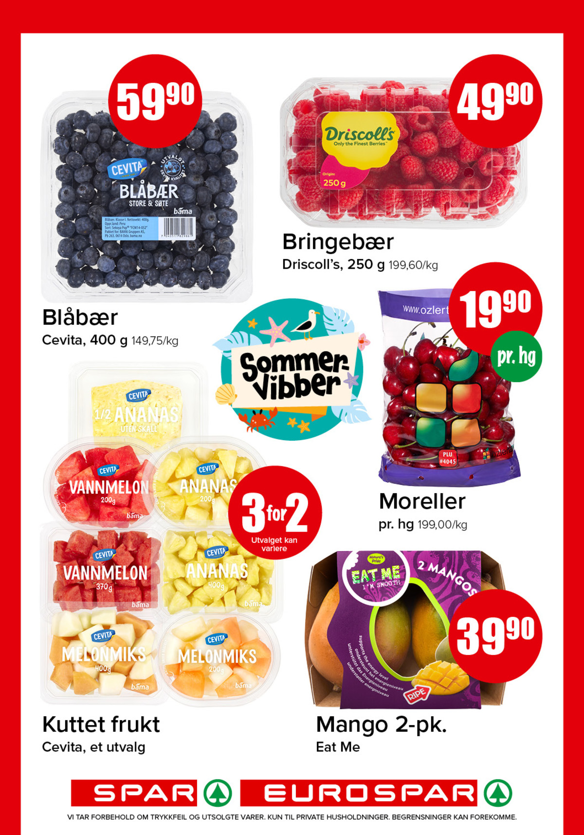 Se Spar - Eurospar kundeavis for uke 21 på Tilbudsuken.no. Se gode tilbud på mange varer, f.eks. blåbær cevita eller ananas cevita. Les kundeavisen her! Side 3