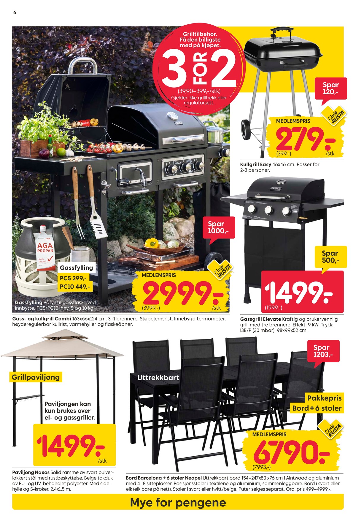 Se Rusta kundeavis for uke 21 på Tilbudsuken.no. Se gode tilbud på mange varer, f.eks. gassgrill ukjent eller gassbeholder aga. Les kundeavisen her! Side 6