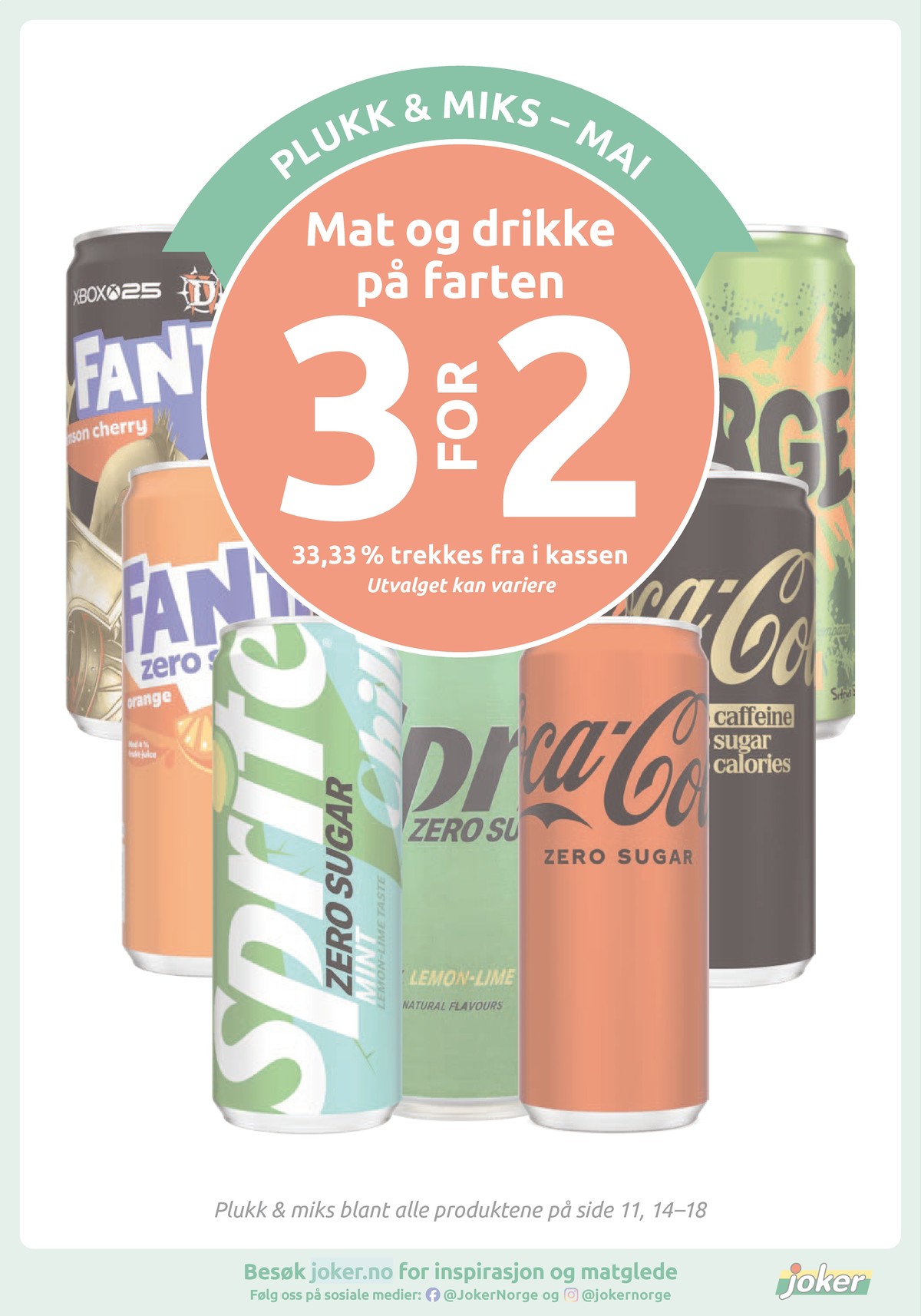Se Joker kundeavis for uke 21 på Tilbudsuken.no. Se gode tilbud på mange varer, f.eks. fanta zero fanta zero eller fanta xbox crimson cherry fanta zero. Les kundeavisen her! Side 16
