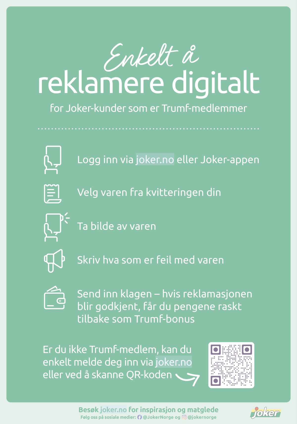 Se Joker kundeavis for uge 21 på Tilbudsuken.no. Se gode tilbud på mange varer. Les kundeavisen her! Side 28