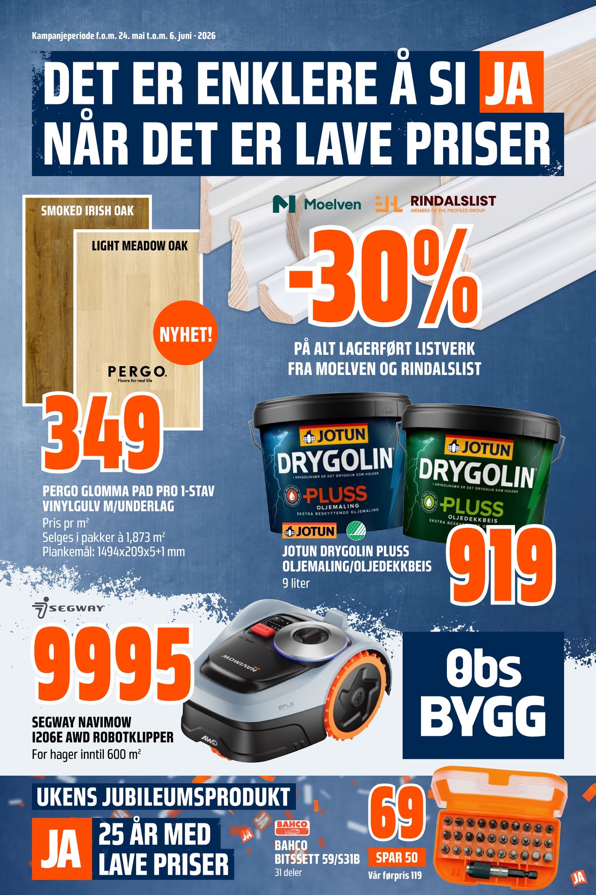 Se Coop Obs Bygg kundeavis for uge 21 på Tilbudsuken.no. Se gode tilbud på mange varer. Les kundeavisen her! Side 1