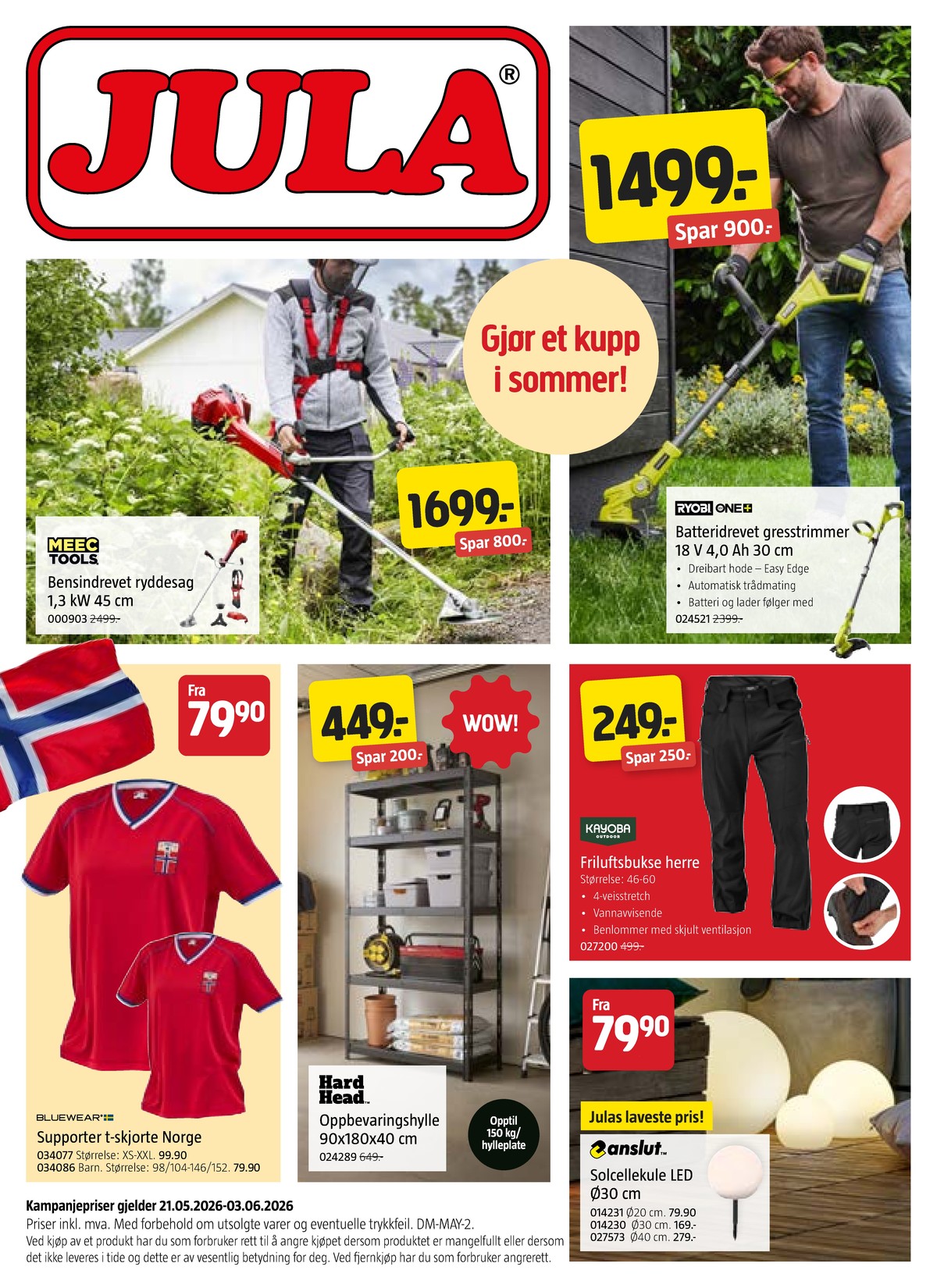 Se Jula kundeavis for uge 21 på Tilbudsuken.no. Se gode tilbud på mange varer. Les kundeavisen her! Side 1