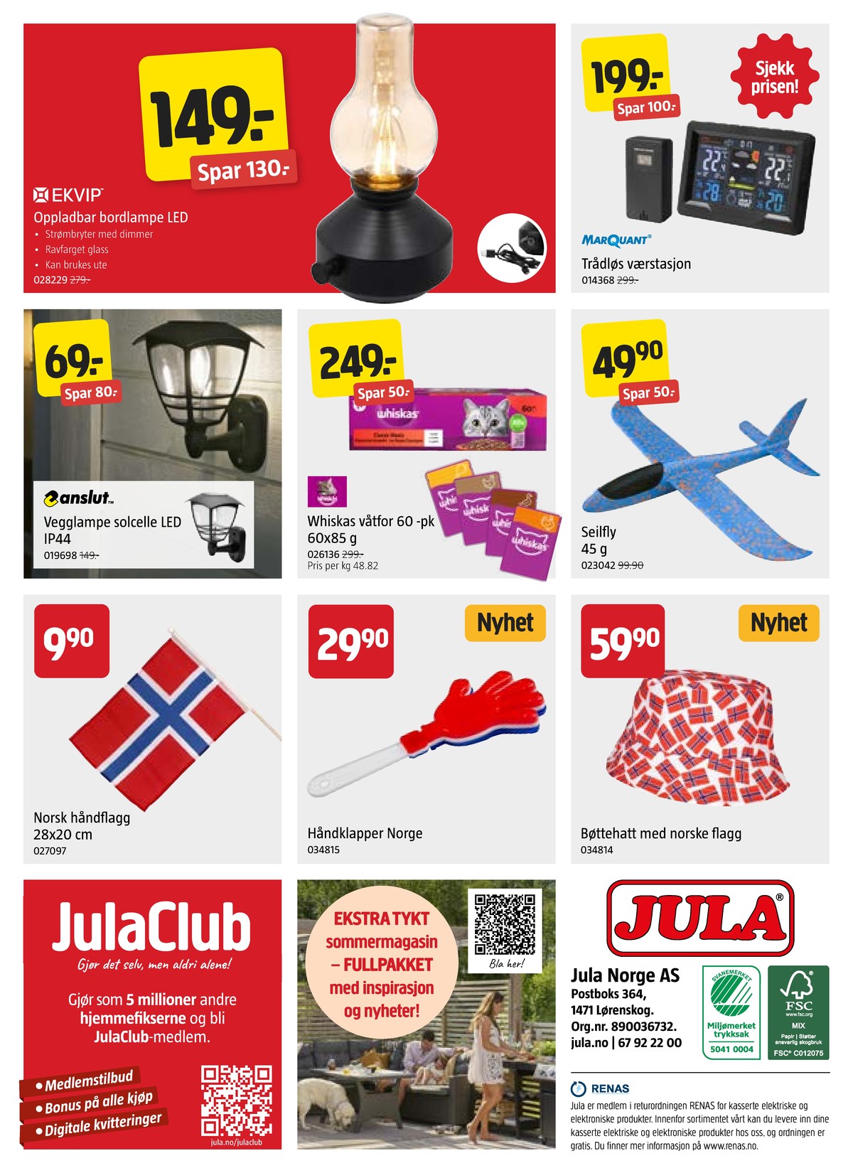Se Jula kundeavis for uge 21 på Tilbudsuken.no. Se gode tilbud på mange varer. Les kundeavisen her! Side 8