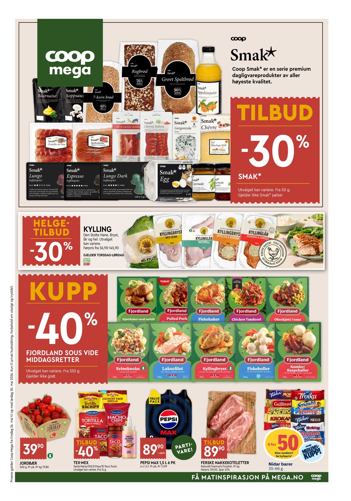 Se Coop Mega kundeavis for uge 22 på Tilbudsuken.no. Se gode tilbud på mange varer. Les kundeavisen her! Side 1