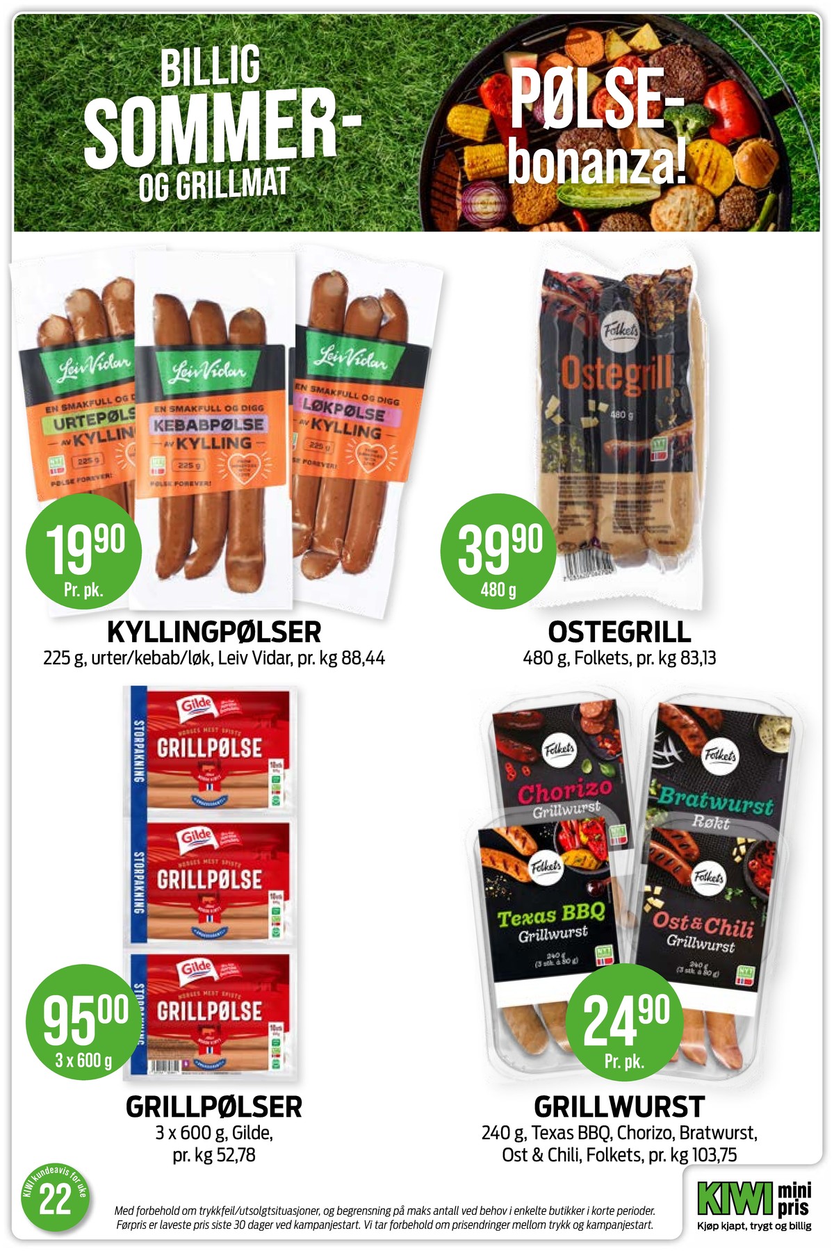 Se Kiwi kundeavis for uge 22 på Tilbudsuken.no. Se gode tilbud på mange varer. Les kundeavisen her! Side 12