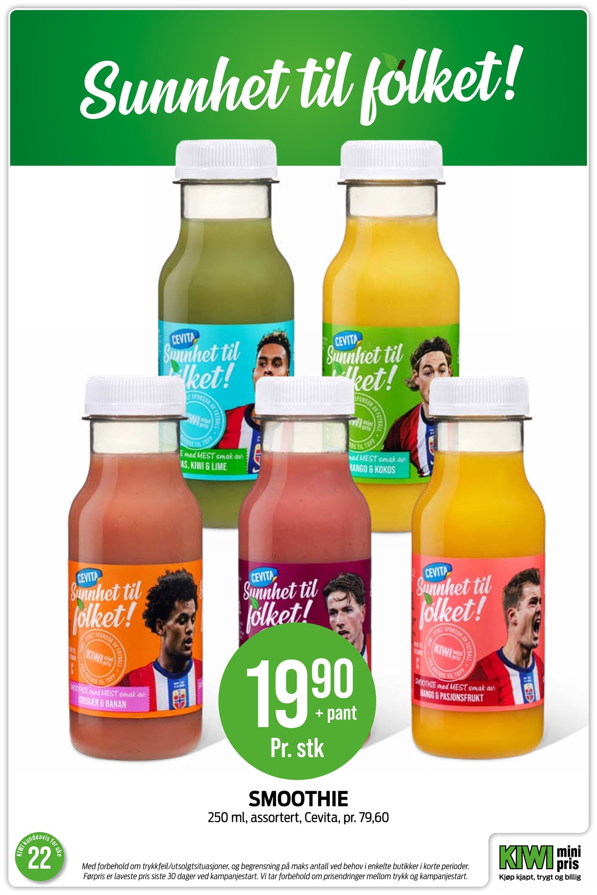 Se Kiwi kundeavis for uge 22 på Tilbudsuken.no. Se gode tilbud på mange varer. Les kundeavisen her! Side 23