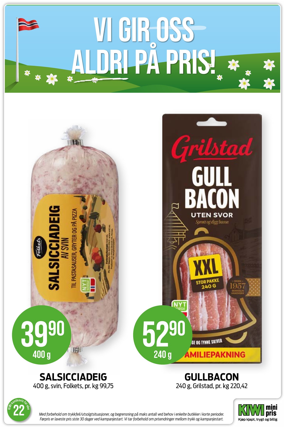 Se Kiwi kundeavis for uge 22 på Tilbudsuken.no. Se gode tilbud på mange varer. Les kundeavisen her! Side 28