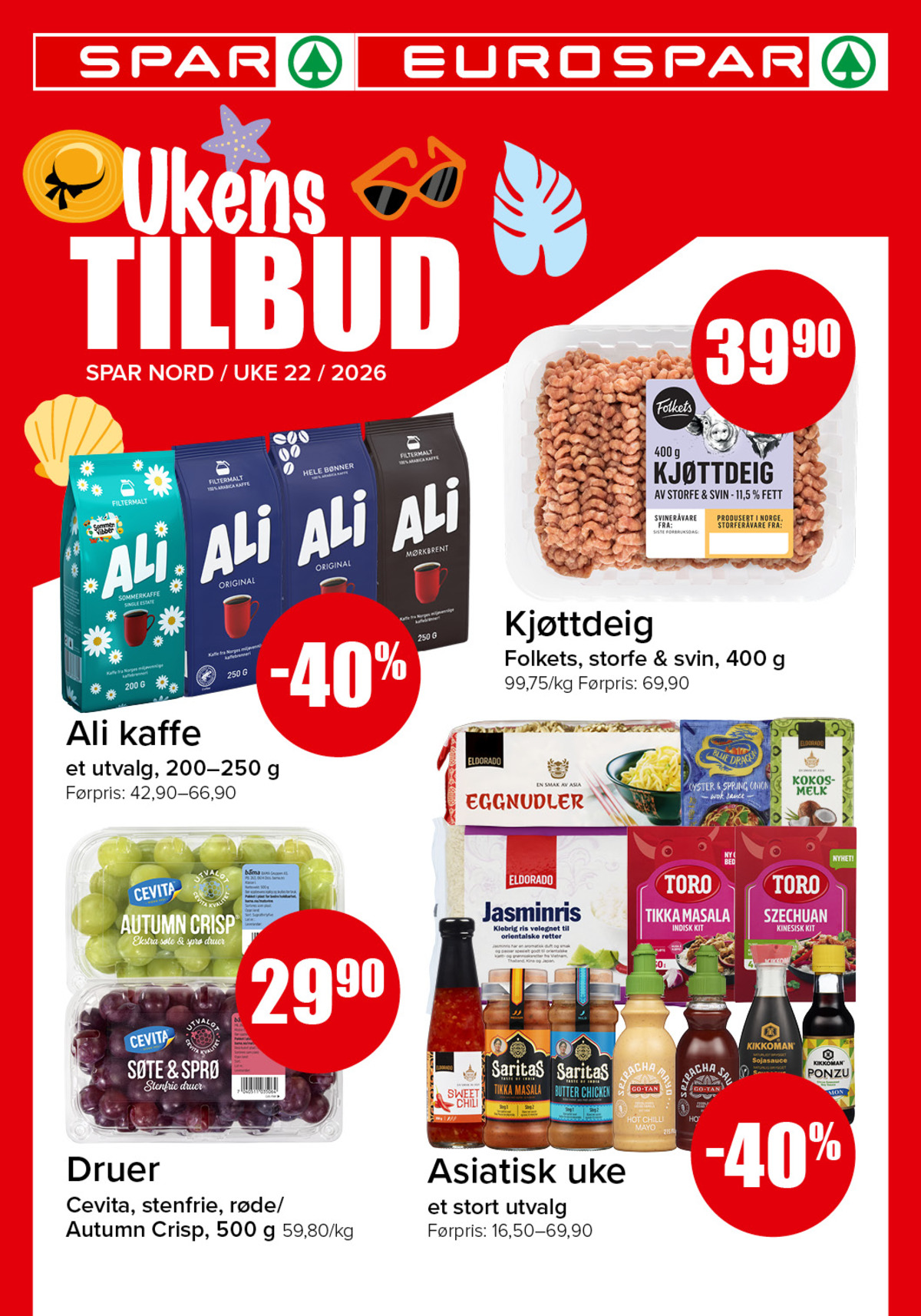 Se Spar - Eurospar kundeavis for uge 22 på Tilbudsuken.no. Se gode tilbud på mange varer. Les kundeavisen her! Side 1