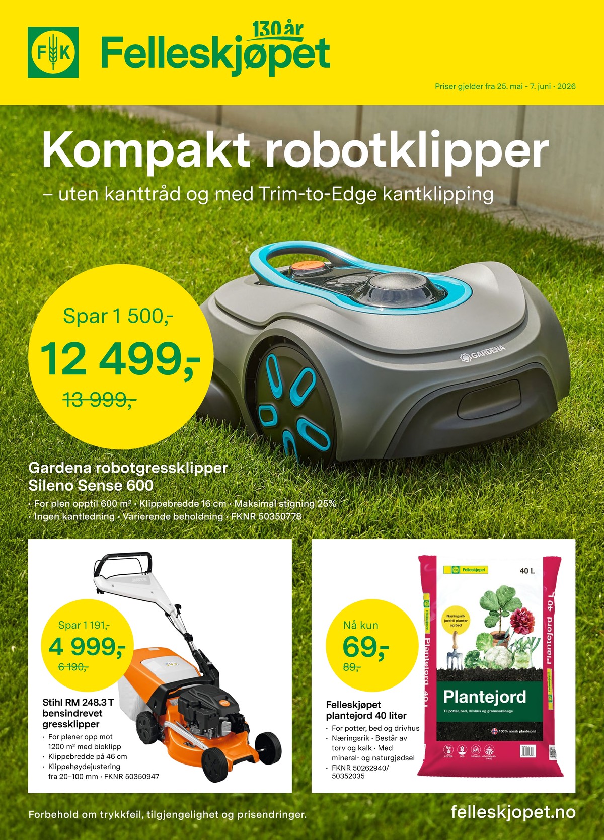 Se Felleskjøpet kundeavis for uge 22 på Tilbudsuken.no. Se gode tilbud på mange varer. Les kundeavisen her! Side 1
