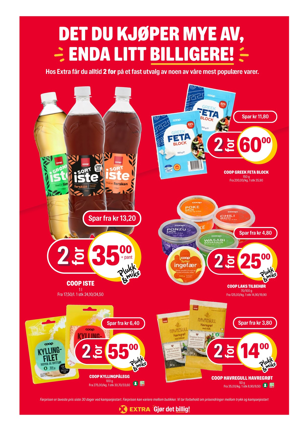Se Coop Extra kundeavis for uge 23 på Tilbudsuken.no. Se gode tilbud på mange varer. Les kundeavisen her! Side 36