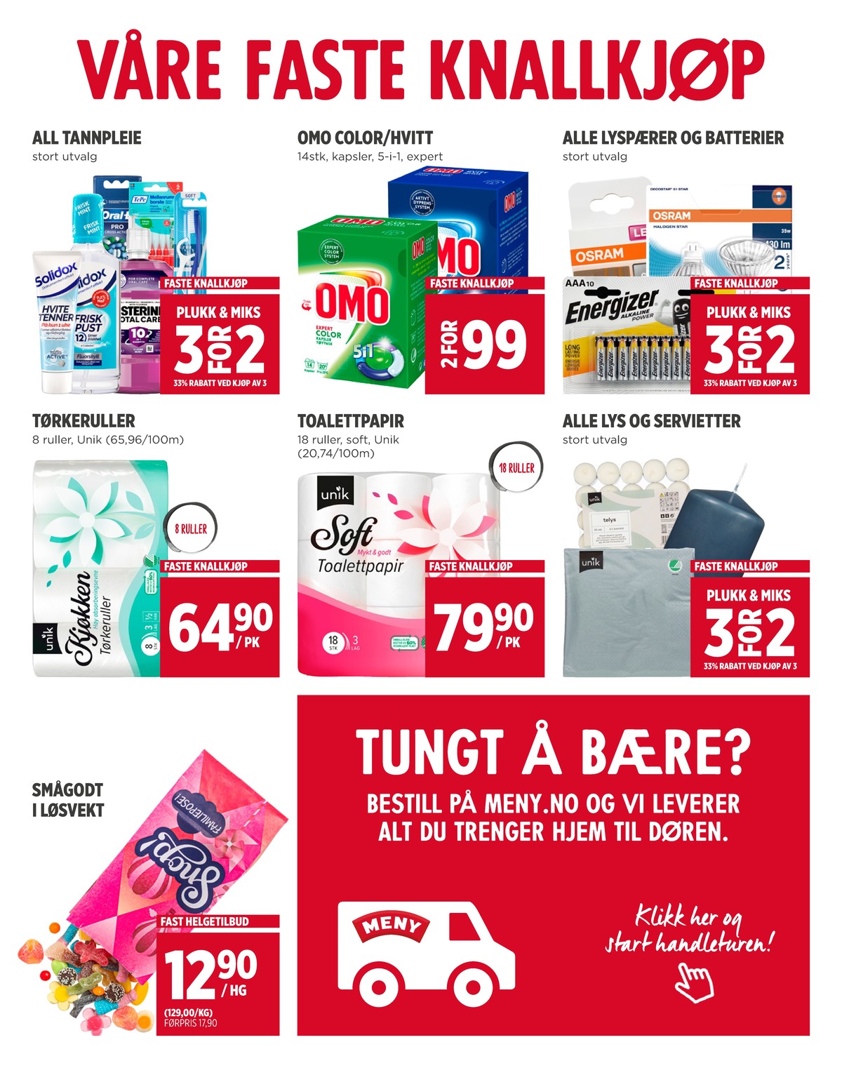 Se Meny kundeavis for uge 23 på Tilbudsuken.no. Se gode tilbud på mange varer. Les kundeavisen her! Side 13