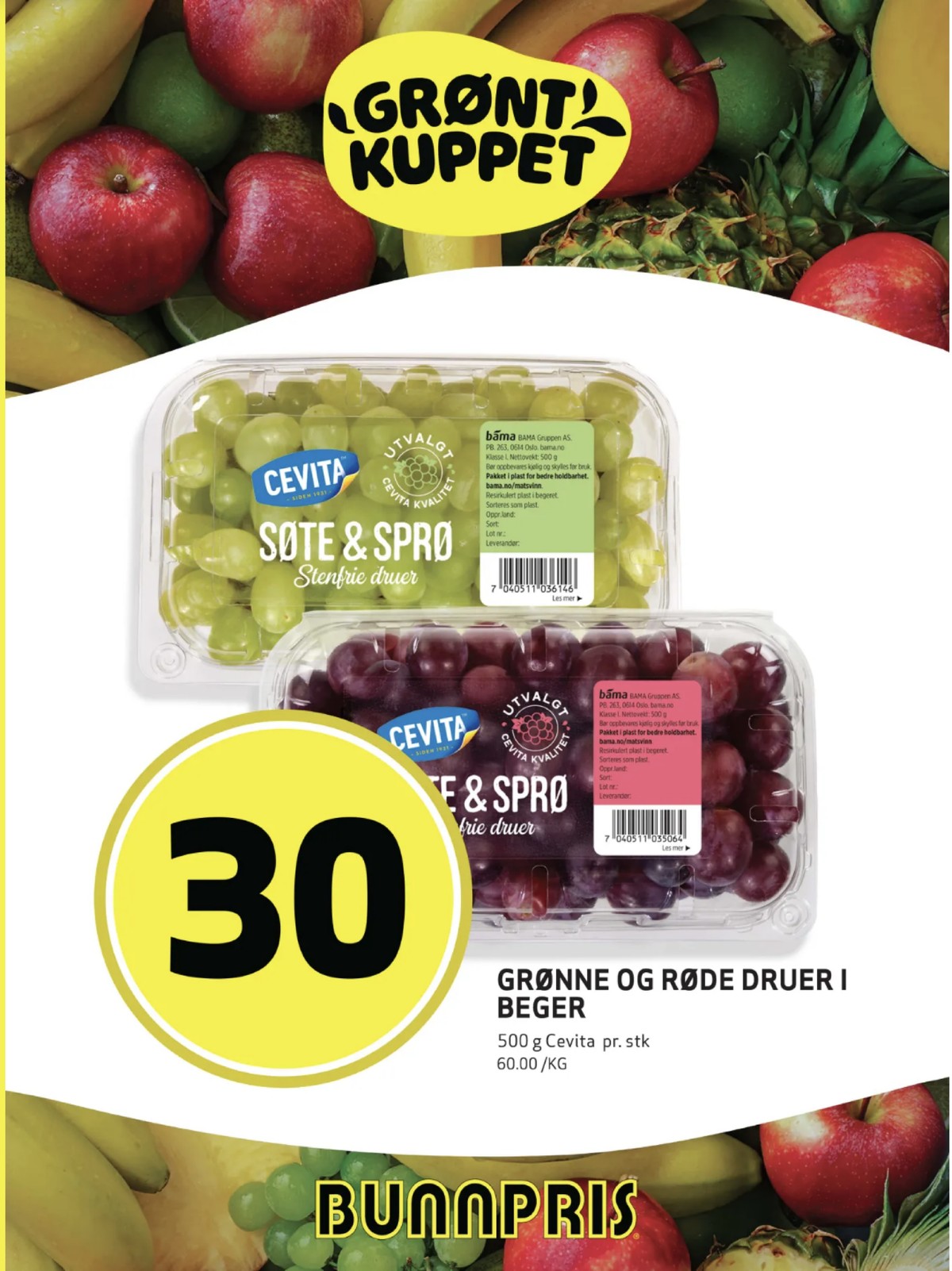 Se Bunnpris kundeavis for uge 23 på Tilbudsuken.no. Se gode tilbud på mange varer. Les kundeavisen her! Side 15