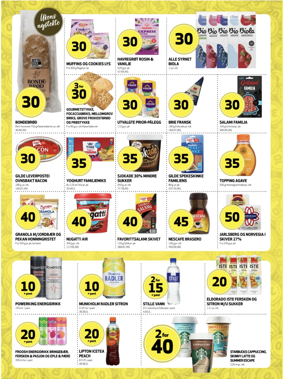 Se Bunnpris kundeavis for uge 23 på Tilbudsuken.no. Se gode tilbud på mange varer. Les kundeavisen her! Side 18