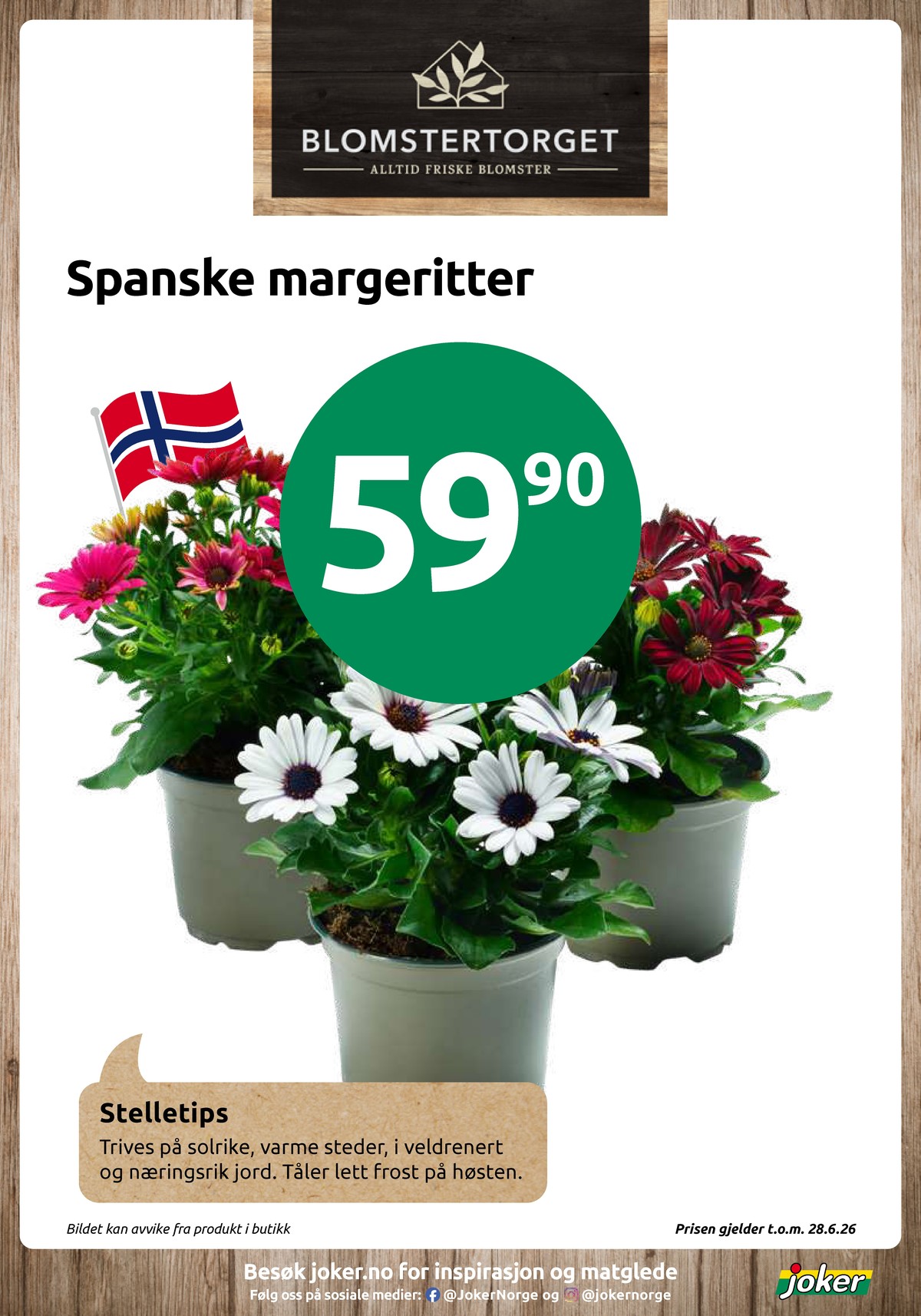 Se Joker kundeavis for uke 23 på Tilbudsuken.no. Se gode tilbud på mange varer, f.eks. plante ukjent eller andre varer. Les kundeavisen her! Side 15