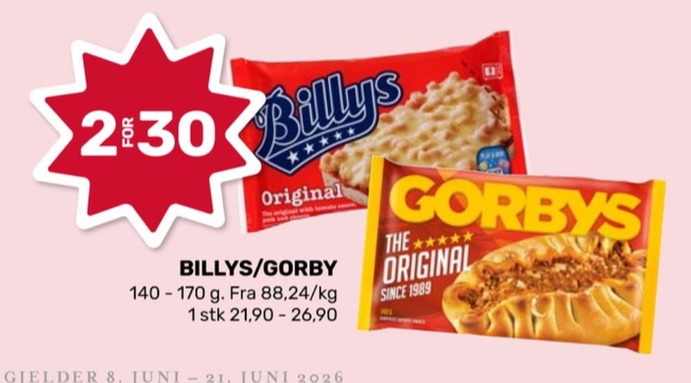Billys, Pan Pizza Original
