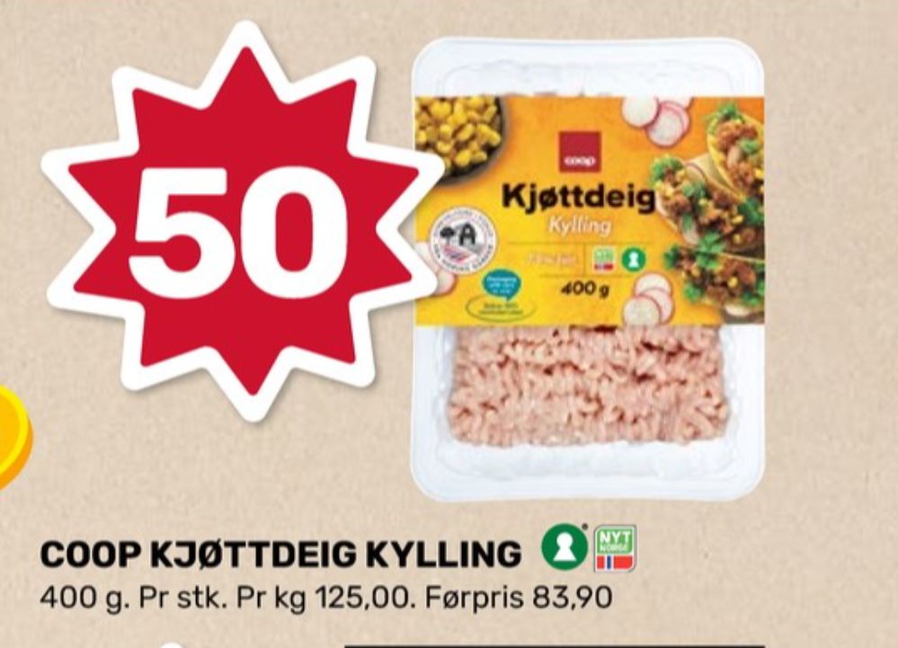 Coop, Kyllingkjøttdeig