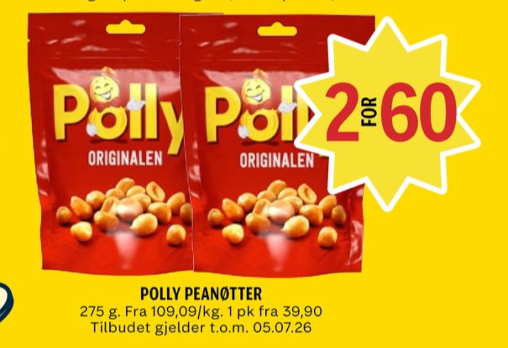 Polly, Peanøtter